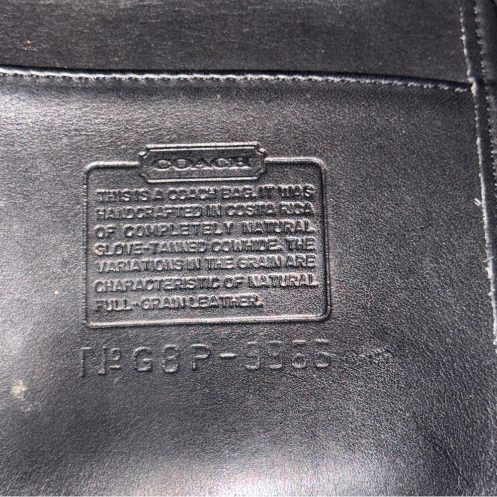 Vtg Coach Legacy Zip #9966 Black Leather Crossbody Shoulder Bag Gold Hardware - Picture 14 of 14